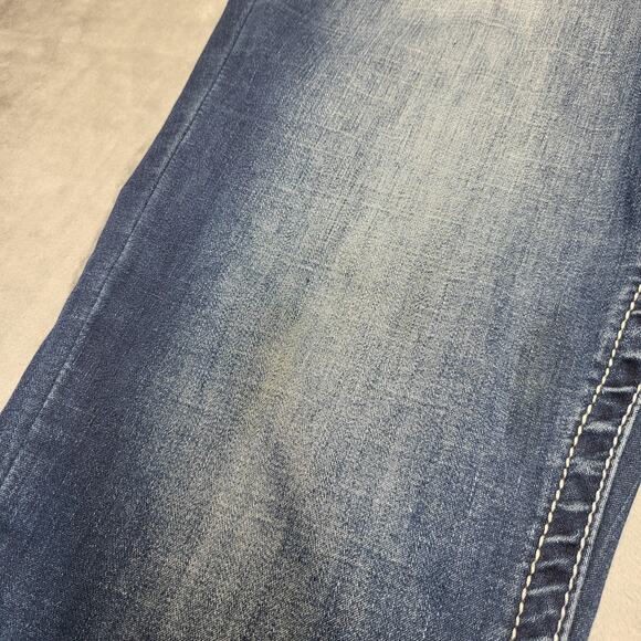 Ariya Jeans Jeans Womens 12 Blue Stretch Straight Leg Medium Wash Denim - Picture 5 of 12